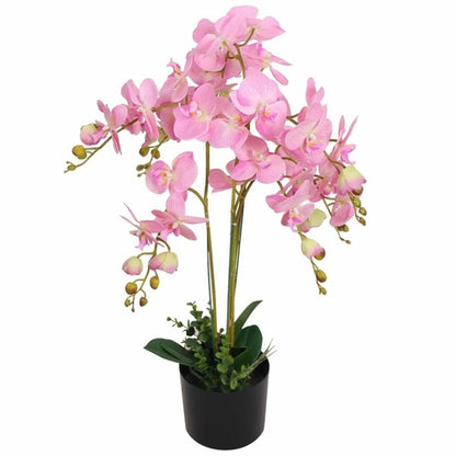 Artificial Orchid Plant with Pot 11.8inch Pink